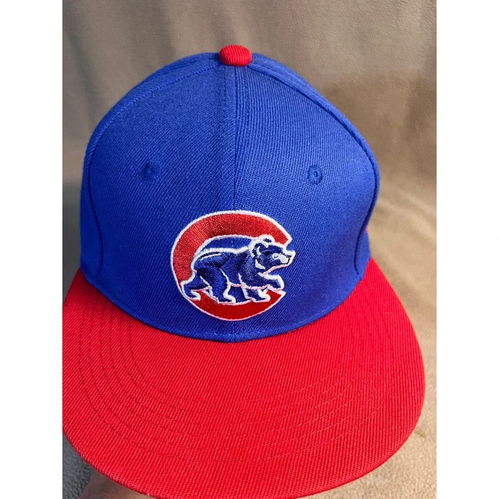 New Era Chicago Cubs 9FIFTY Snapback Hat Blue Red Walking Bear MLB Cap